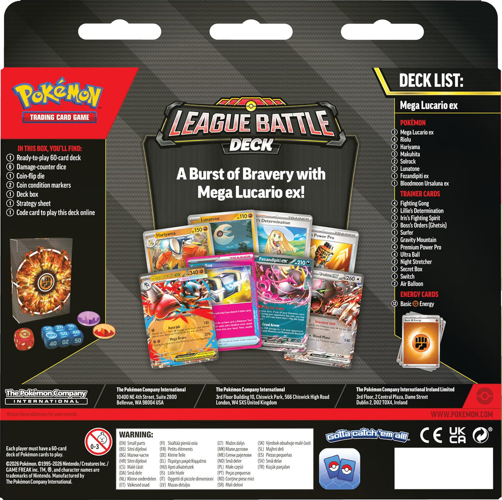 Pokémon League Battle Deck Mega Lucario EX - inglés