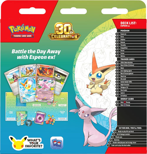 Pokemon Battle Deck Espeon EX 30th Aniversario