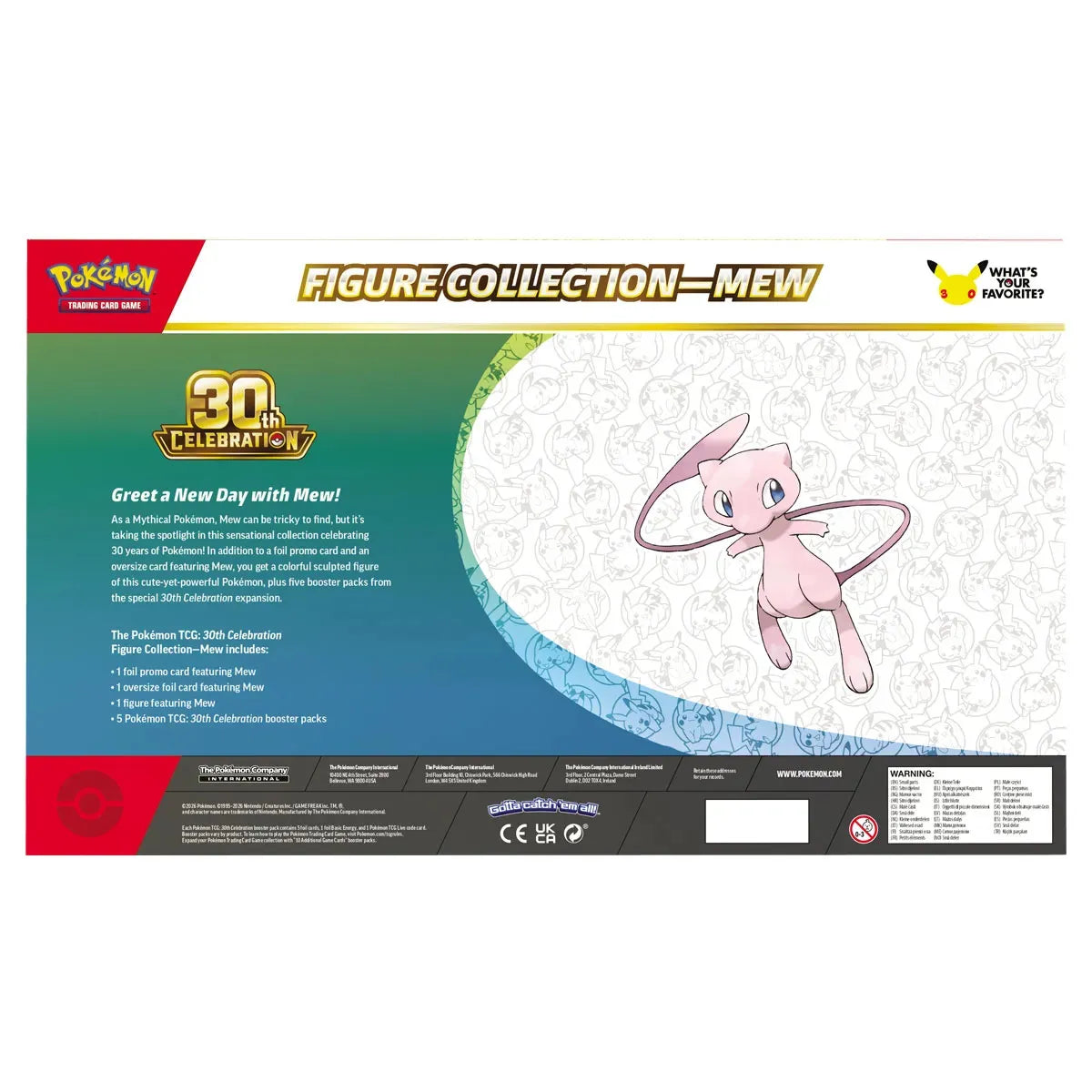 Pokémon Mew Figure Collection 30th Aniversario
