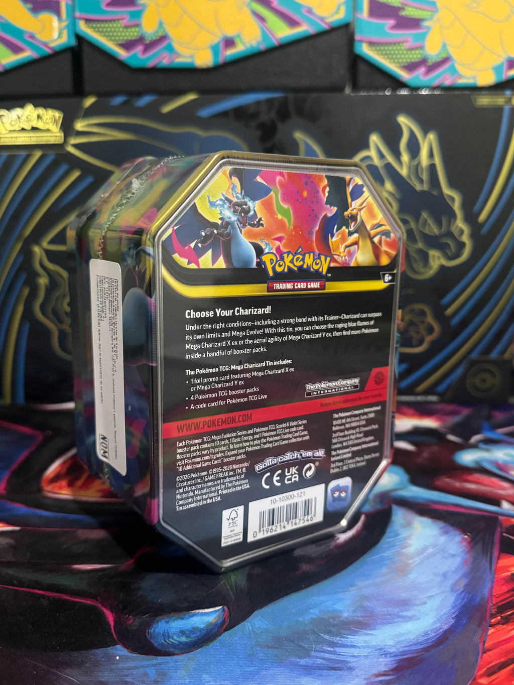 Pokémon Tin Charizard X ex - Inglés
