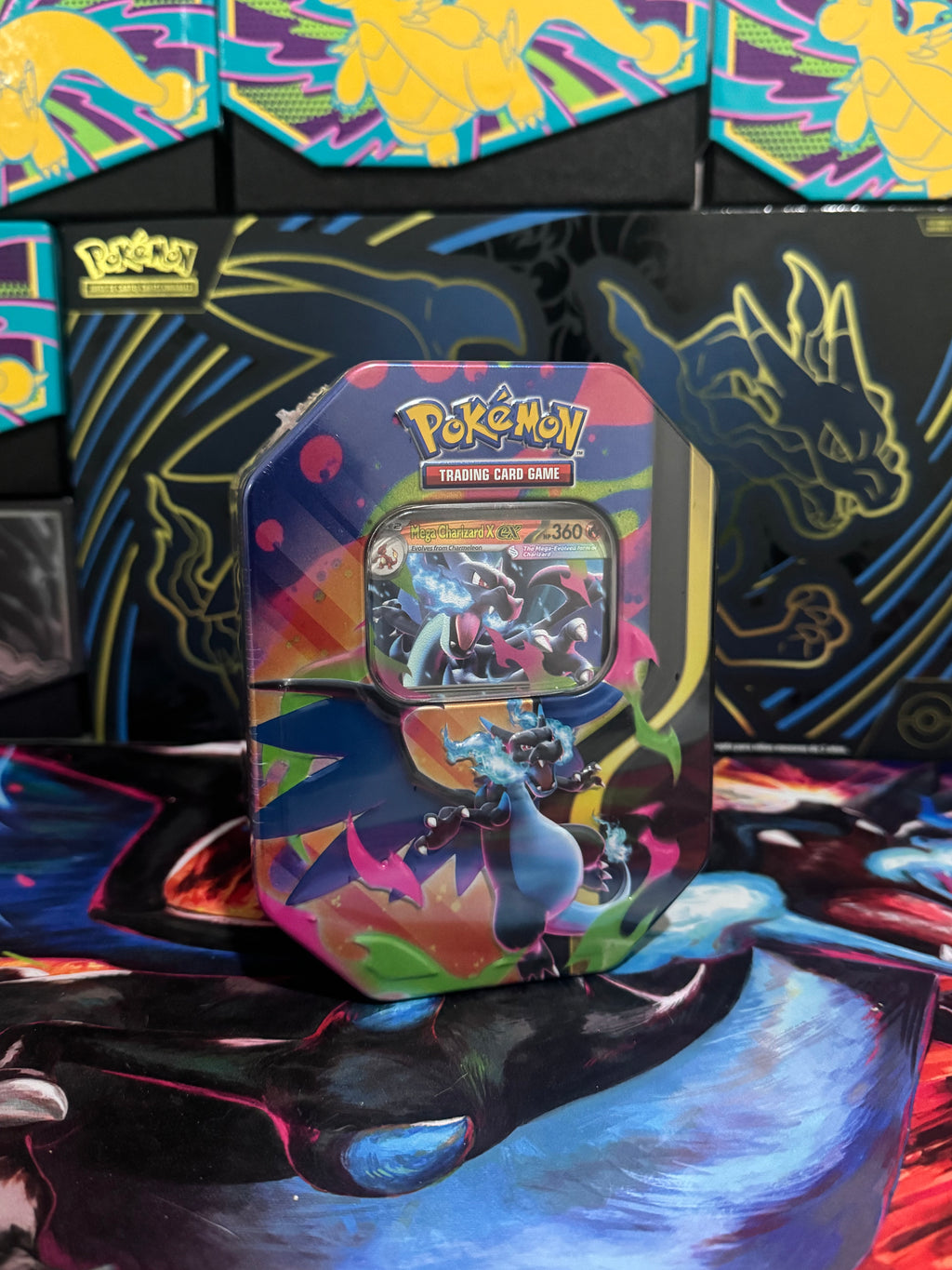 Pokémon Tin Charizard X ex - Inglés