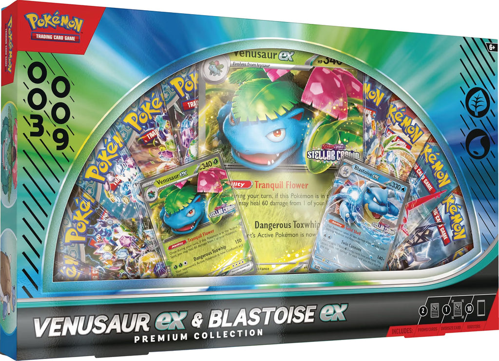 Pokémon Premium Collection Venusaur EX & Blastoise EX - Inglés